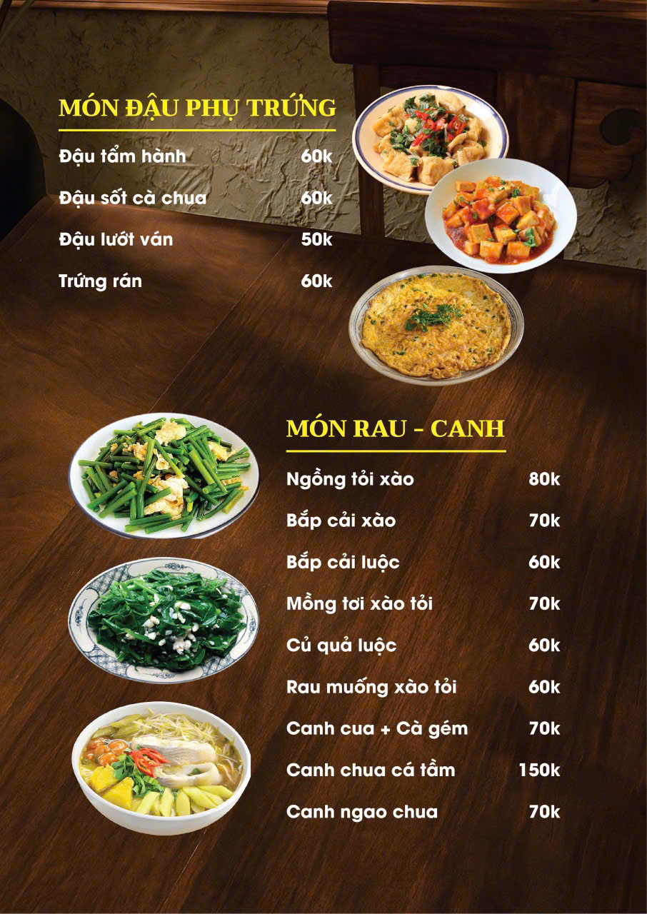 Trang thực đơn 3
